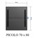 BLU зеркало с LED PICOLO 700x800