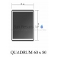 BLU mirror with LED QUADRUM 600x800