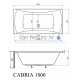 BLU aкриловая прямоугольная ванна CABRIA 1800x800
