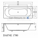 BLU aкриловая прямоугольная ванна DAFNE 1700x700
