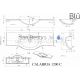 BLU stone mass sink CALABRIA 1200x435