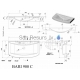 BLU stone mass sink BARI 900x500