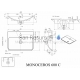BLU stone mass sink MONOCEROS 600x450