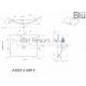 BLU stone mass sink AOSTA  600x500