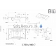 BLU stone mass sink LYRA  900x500