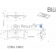 BLU stone mass sink LYRA 1100x500
