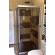 Baltijos Brasta shower enclosure LAIMA dark gray or brown 193,5x110x80