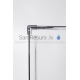 Baltijos Brasta shower wall EMA transparent glass 200x140