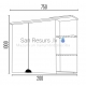 AQUALINE mirror cabinet PREMIUM PLUS 100