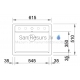 BLANCO granite kitchen sink DALAGO 6 61.5x51 SILGRANIT dark rock