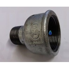 Cast iron coupling-nipple (zinc) 1 1/2x1 1/4”