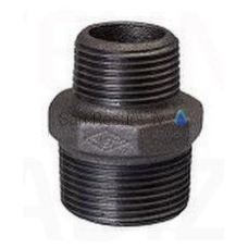 Cast iron reduction nipple (black) 1 1/2x1 1/4”
