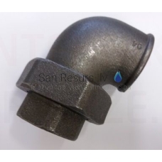 Cast iron bend with screw (black) 90⁰ FF DN15 (1/2”)