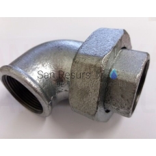 Cast iron bend with screw (zinc) 90⁰ FF DN15 (1/2”)