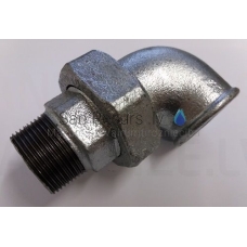 Cast iron bend with screw (zinc) 90⁰ FM DN15 (1/2”)