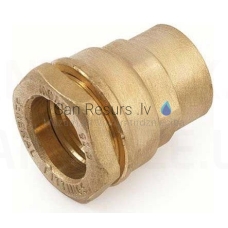 Bronze straight clamp PE Ø32x1