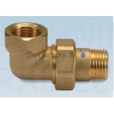 Brass bend with screw and gasket 90⁰ MF DN15 (1/2”)