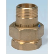 Brass connection with screw and gasket MF DN15 (1/2”)