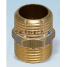 Brass double nipple DN15 (1/2”)