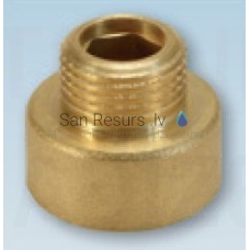 Brass extended reducer (1 type) 1/2”x1”F