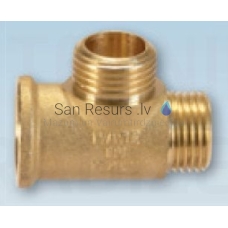 Brass branch 1/2”Fx1/2”Mx1/2”M