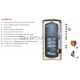 SUNSYSTEM standing solar water heater SN  500 with one heat exchanger