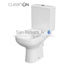 CERSANIT COLOUR 010 CLEAN ON NEW WC tualetas (horizontalus pajungimas) be klozeto dangčio