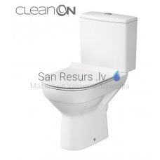 CERSANIT CITY CLEAN ON 011 WC tualetas (horizontalus pajungimas) su klozeto dangčiu SLIM Soft Close