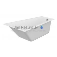CERSANIT asimetrinė akrilinė vonia CREA 160x100