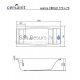 CERSANIT rectangular acrylic bathtub VIRGO 170x75