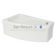 CERSANIT asymmetric angular acrylic bathtub SICILIA 140x100