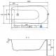 CERSANIT aкриловая прямоугольная ванна FLAVIA 150x70
