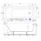 CERSANIT aкриловая прямоугольная ванна KORAT 170x70