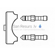 Danfoss (ASV аксессуары) 2 измерительные ниппели с пластиной ASV-M/ASV-I
