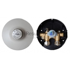 Danfoss FHV-R return temperature limiter valve with air vent, bleed key and drain tap