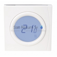 Danfoss (BasicPlus2) WT-D комнатный термостат с дисплеем, ночной режим, дополнительный датчик пола, настенный