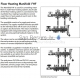 Danfoss FHF- 3 manifold for floor heating without flow meters 3+3, 1'