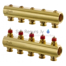 Danfoss FHF- 2 manifold for floor heating without flow meters 2+2, 1'