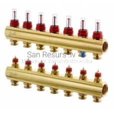 Danfoss FHF- 2F manifold for floor heating with flow meters 2+2, 1'