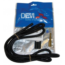 DEVI corrugated plastic pipe + copper cover