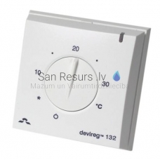 DEVI thermostat DEVIreg 130 5-35°C 15A with floor temperature limiter