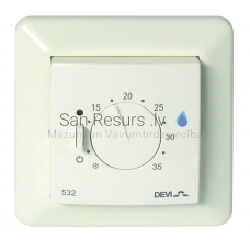 DEVI thermostat DEVIreg 532 +5°C-+35°C 15A with floor temperature limiter
