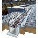 Bielbet polymer concrete channel with cast iron grid 1000mm