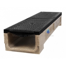 Bielbet polymer concrete channel with cast iron grid 1000mm