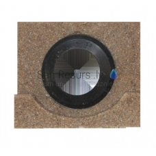 Bielbet polymer concrete channel end closure set with output 110 (right + left) 125x100