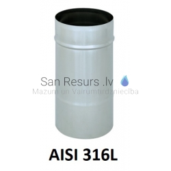 Nerūdijančio plieno vienos sienos dūmtraukių sistema (AISI 316L)