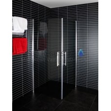 Shower enclosure-angle DUSCHY tinted glass 100x190 cm