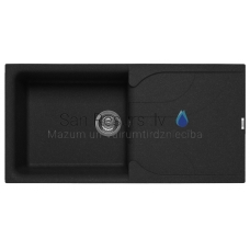 ELLECI кухонная раковина из каменной массы EGO 480 Nero Pietra 100x50 см
