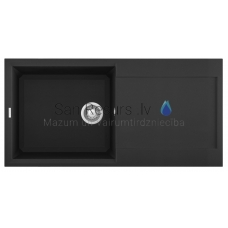 ELLECI кухонная раковина из каменной массы EASY 480 Nero 100x50 см