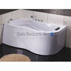 ETOVIS asymmetric acrylic bathtub with panel ET-660K 1600x950 (right)